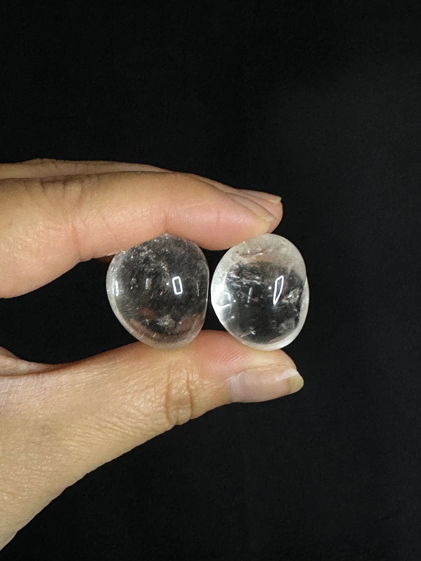 clear quartz tumble