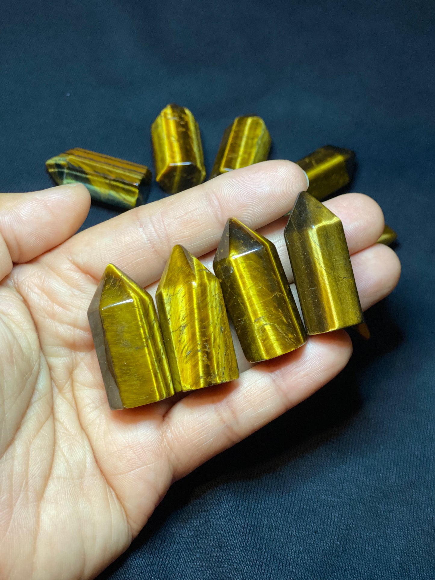 yellow tiger eye mini tower