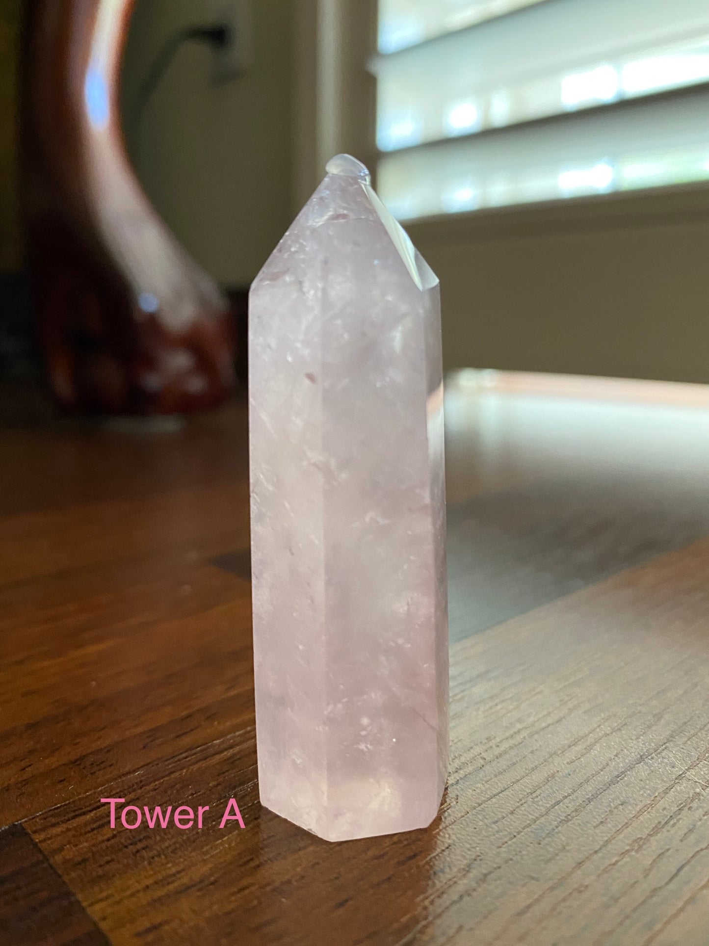 rose quartz small tower