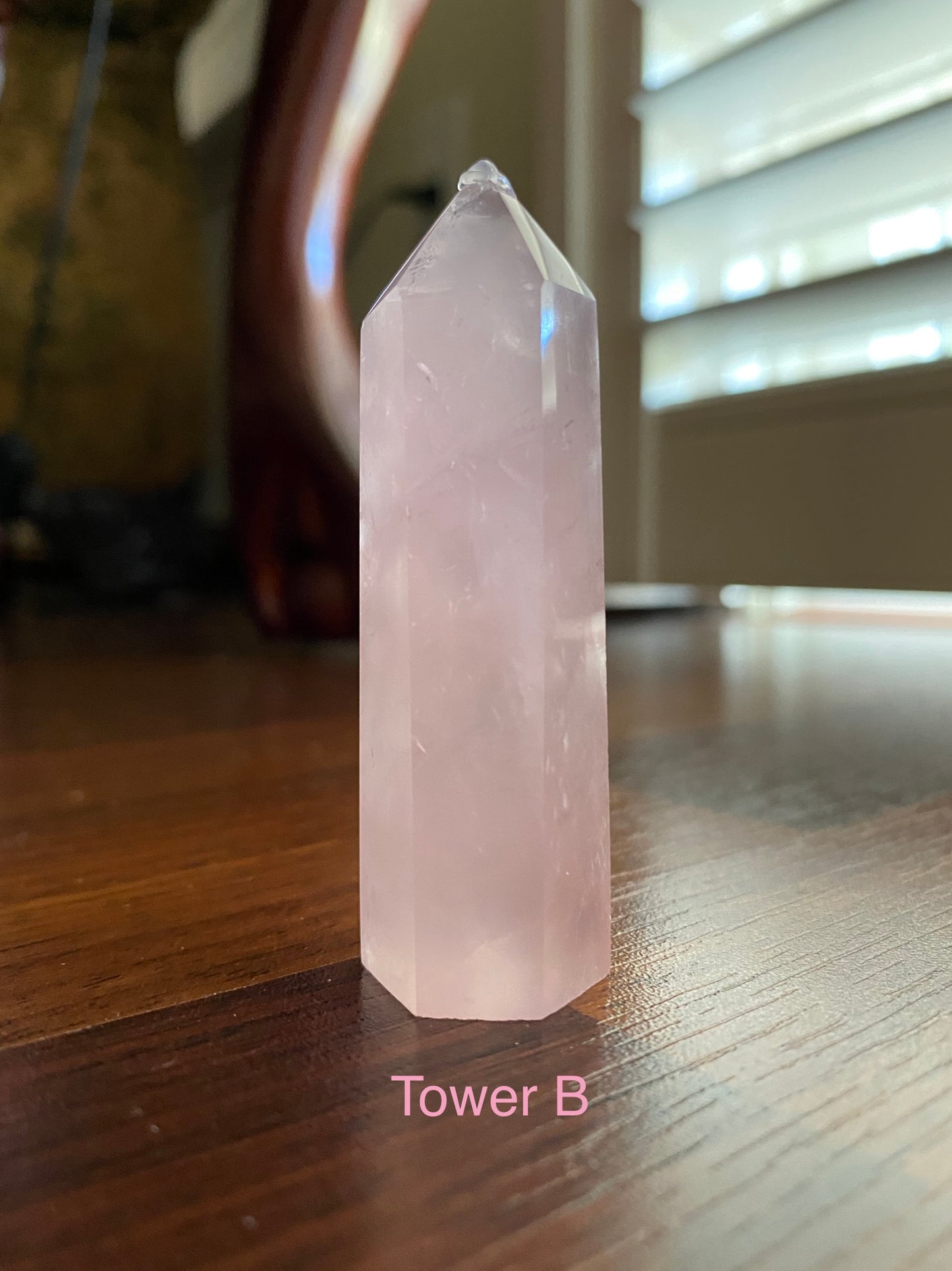 rose quartz small tower