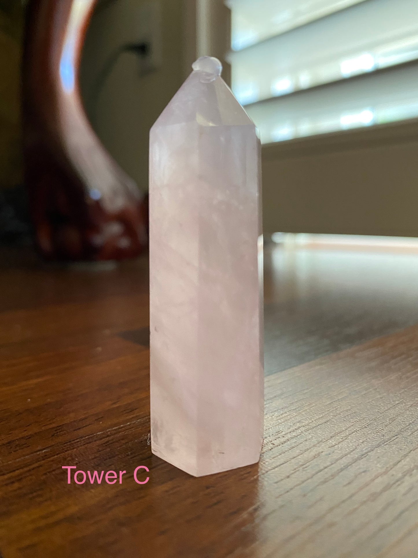 rose quartz small tower