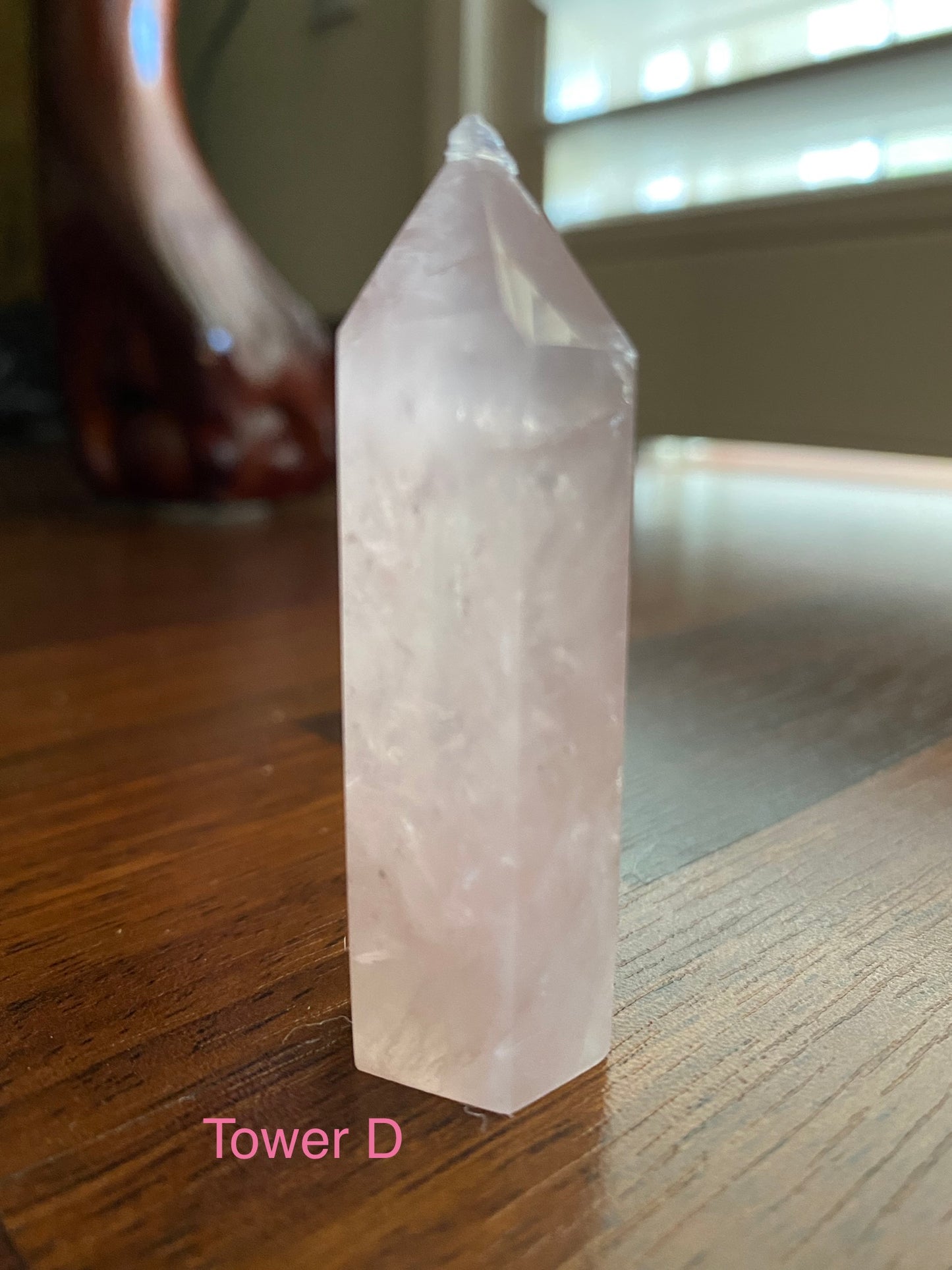 rose quartz small tower
