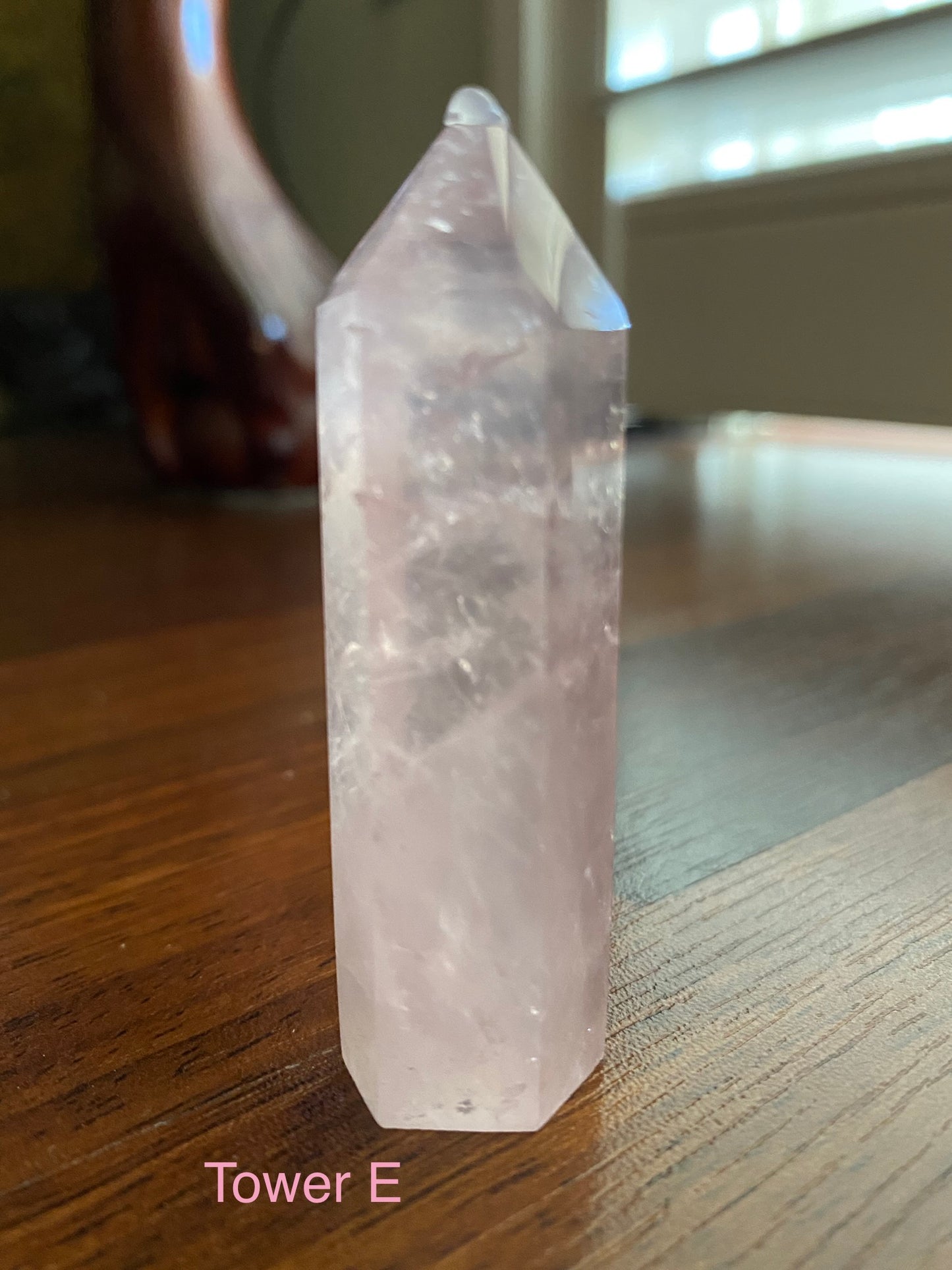 rose quartz small tower