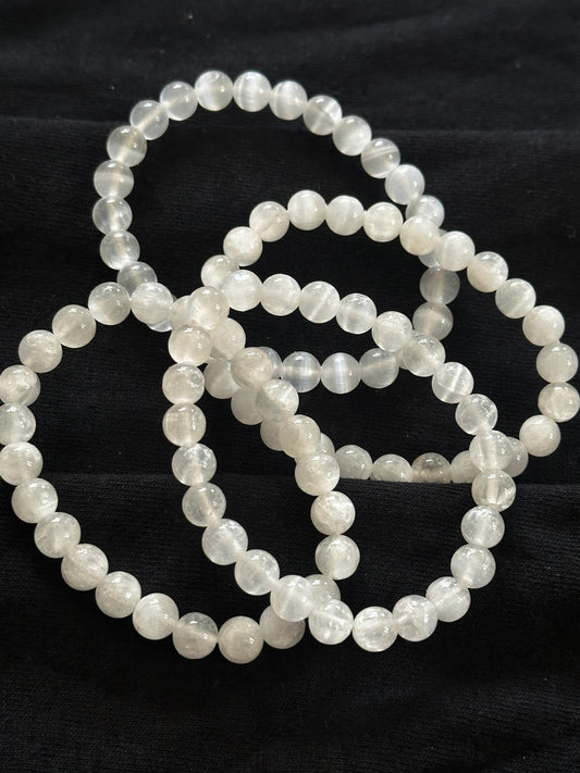 selenite bracelets