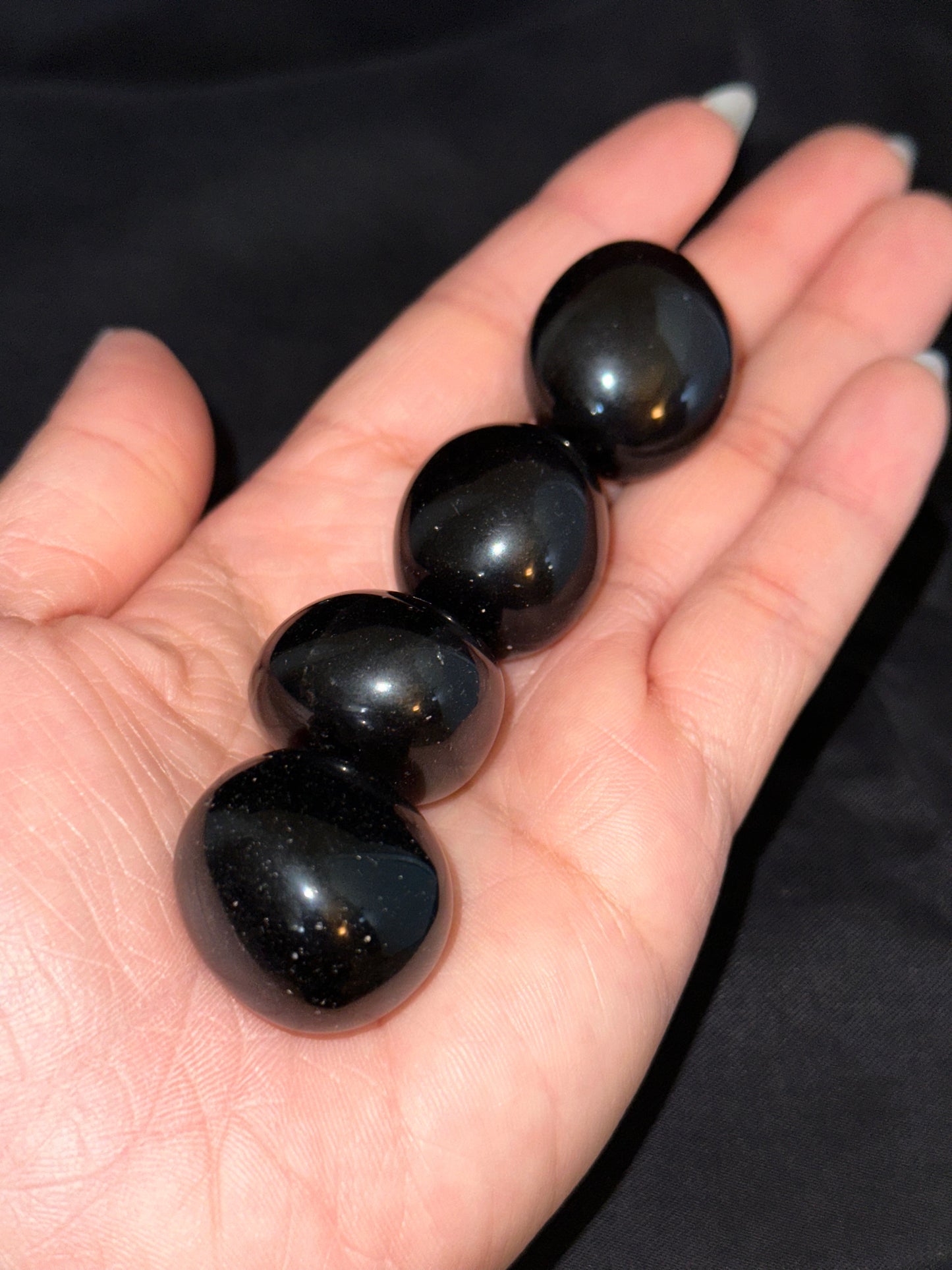 black obsidian tumble