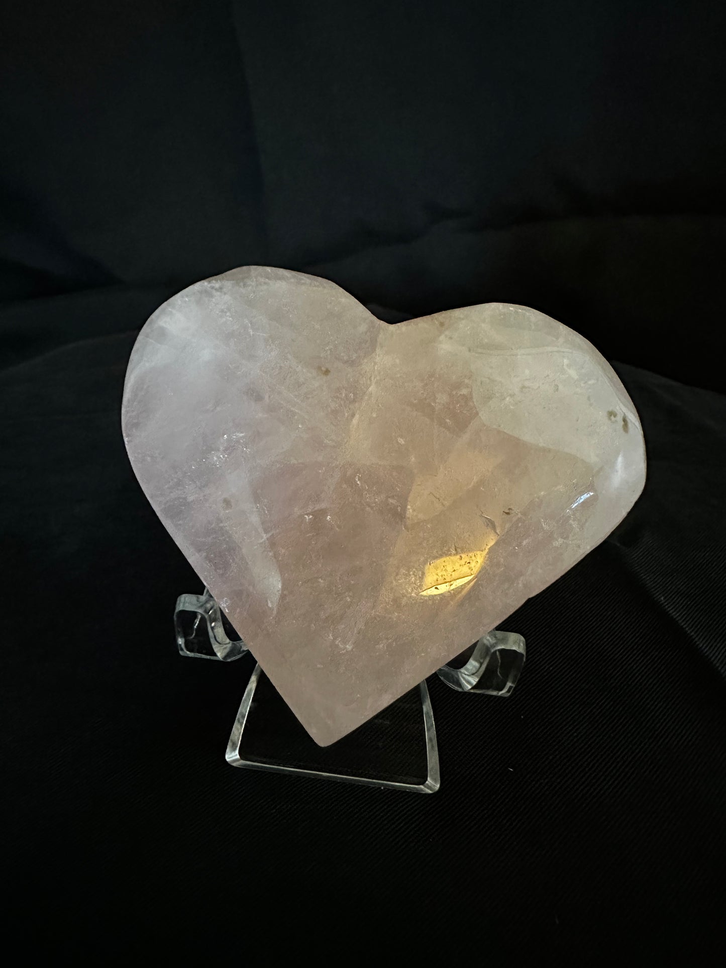 rose quartz heart