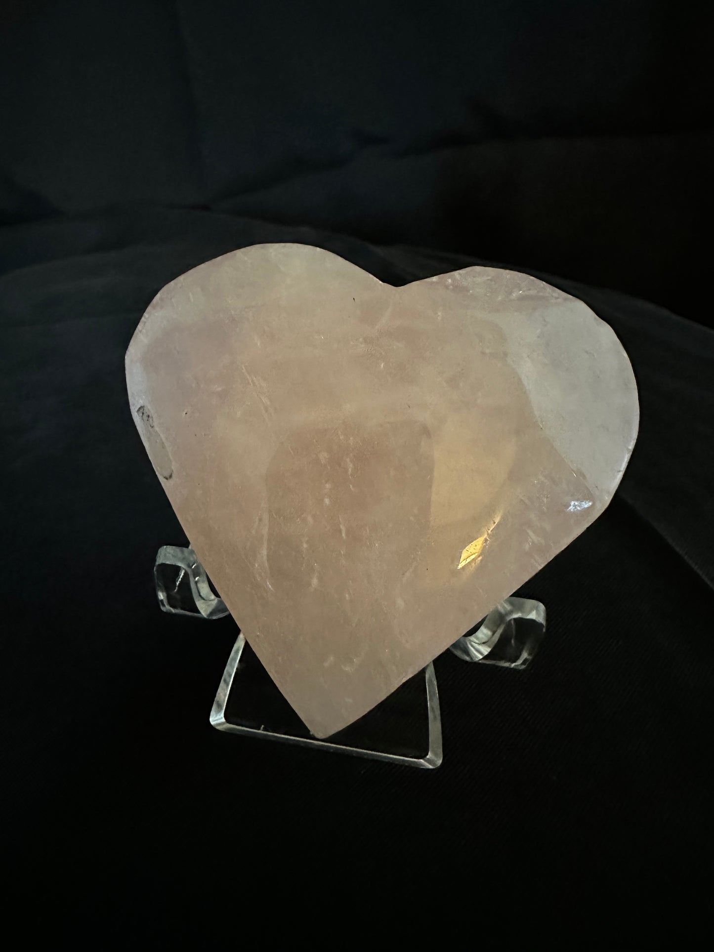 rose quartz heart