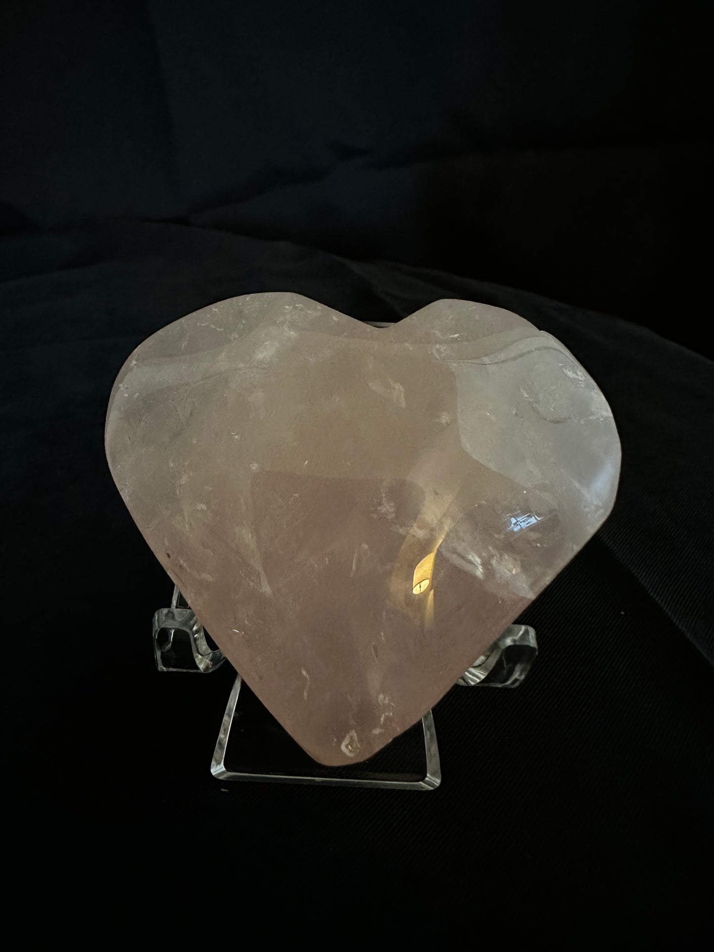 rose quartz heart