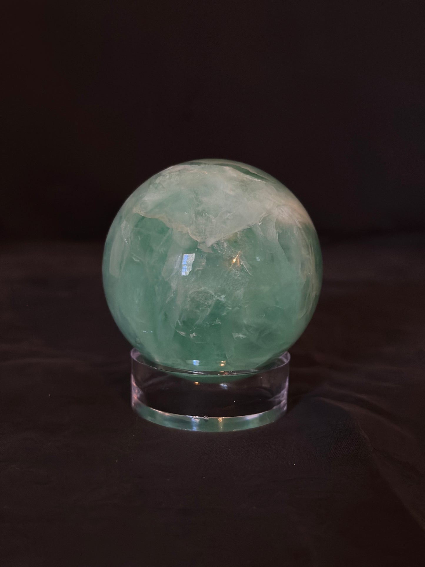 green fluorite spheres