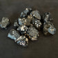 snowflake obsidian small raw chunks - set of 3