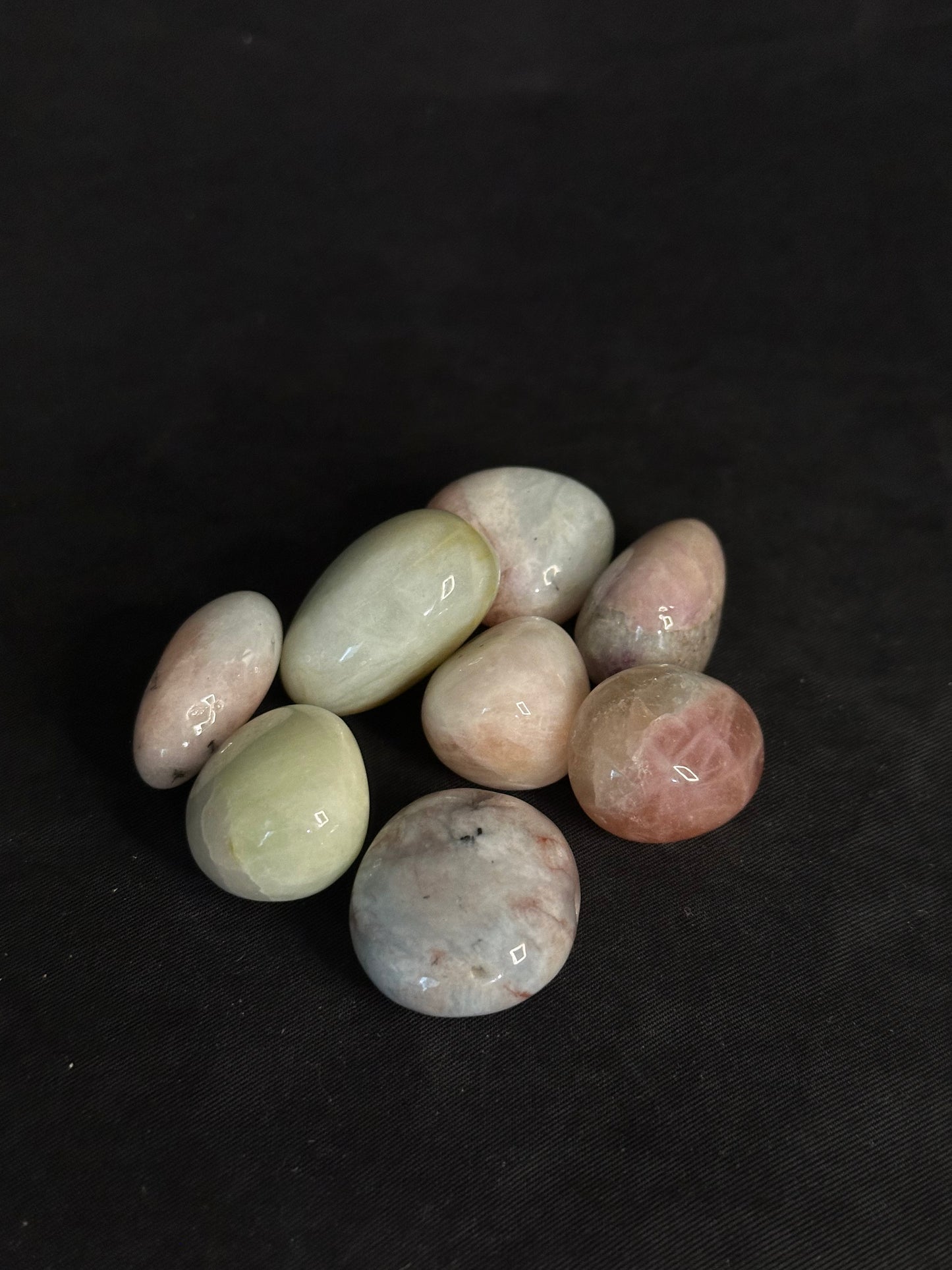morganite (rainbow) tumble