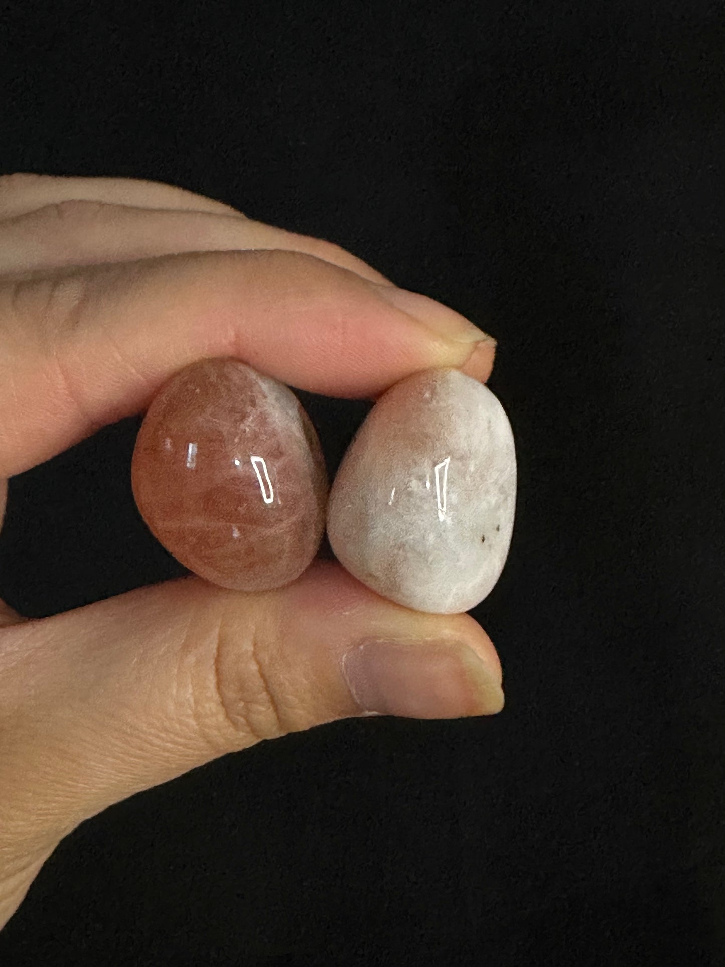 morganite (rainbow) tumble