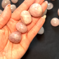 lavender rose quartz tumble - set of 2