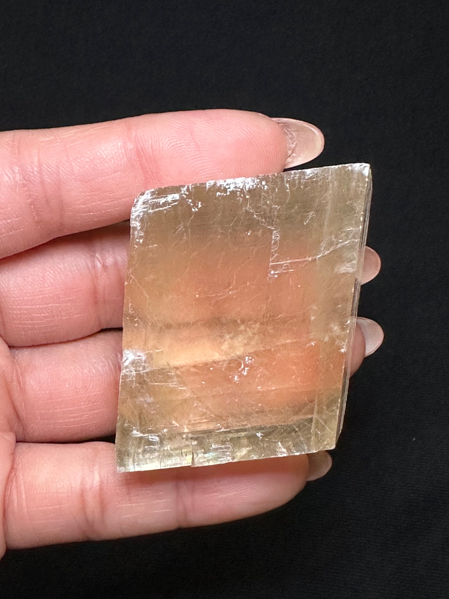 honey calcite squares