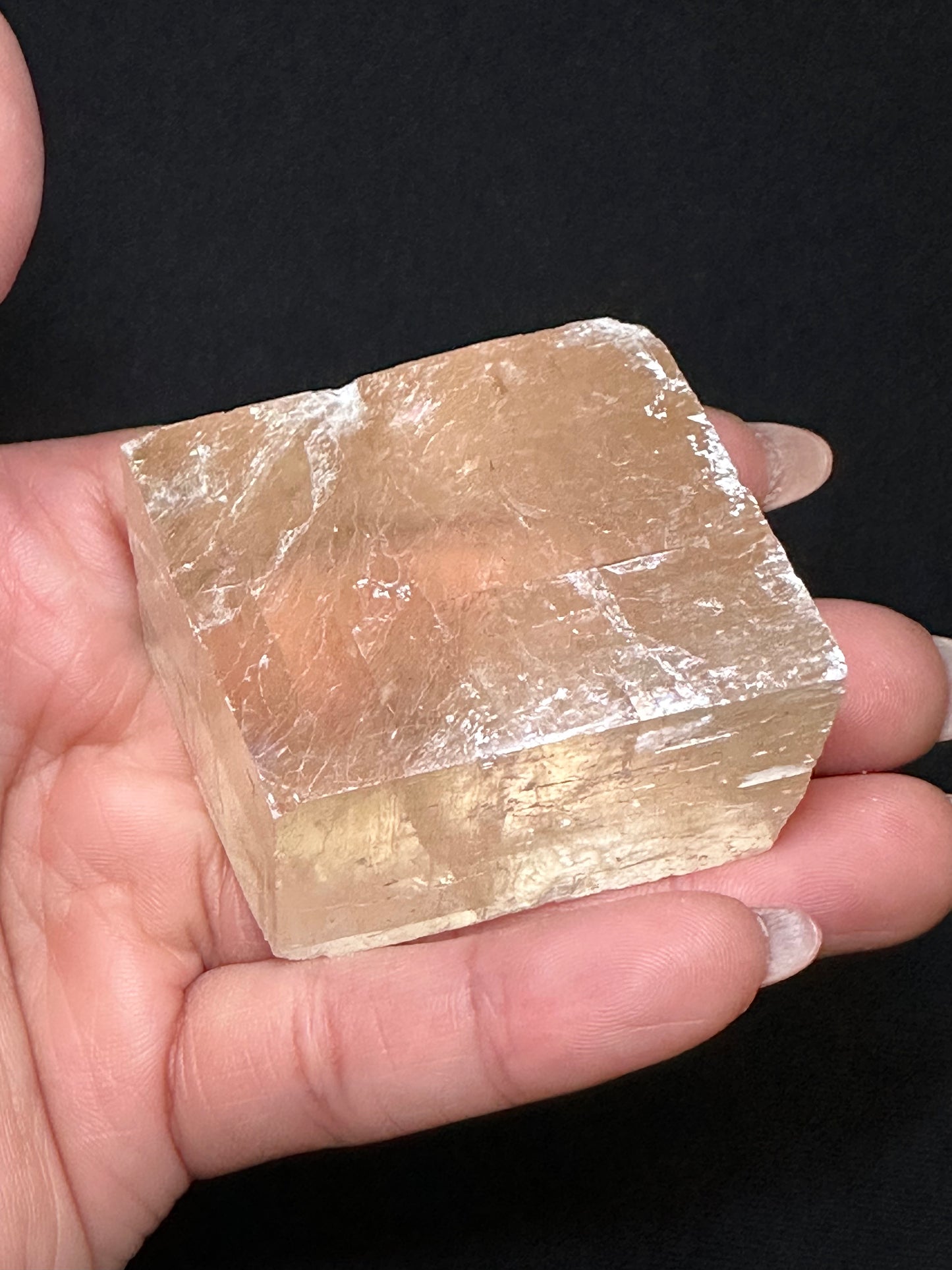 honey calcite squares