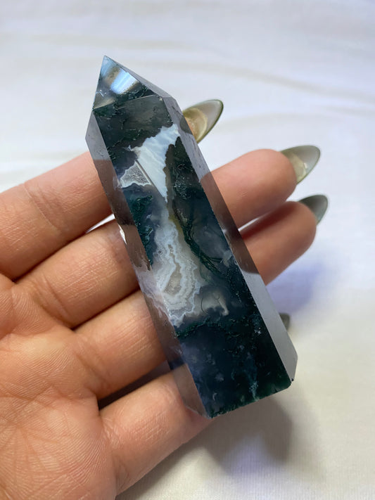 moss agate tower