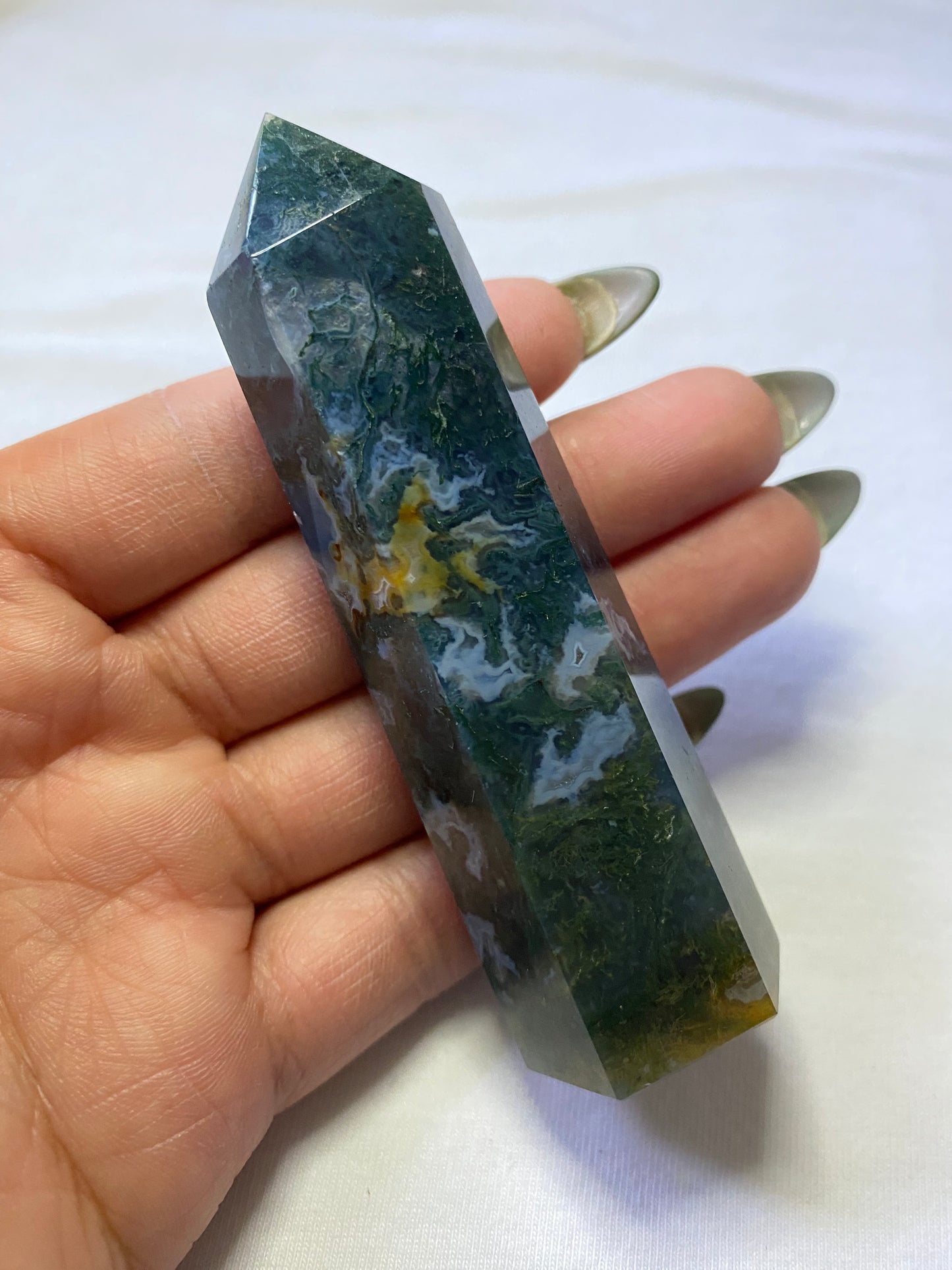 moss agate tower