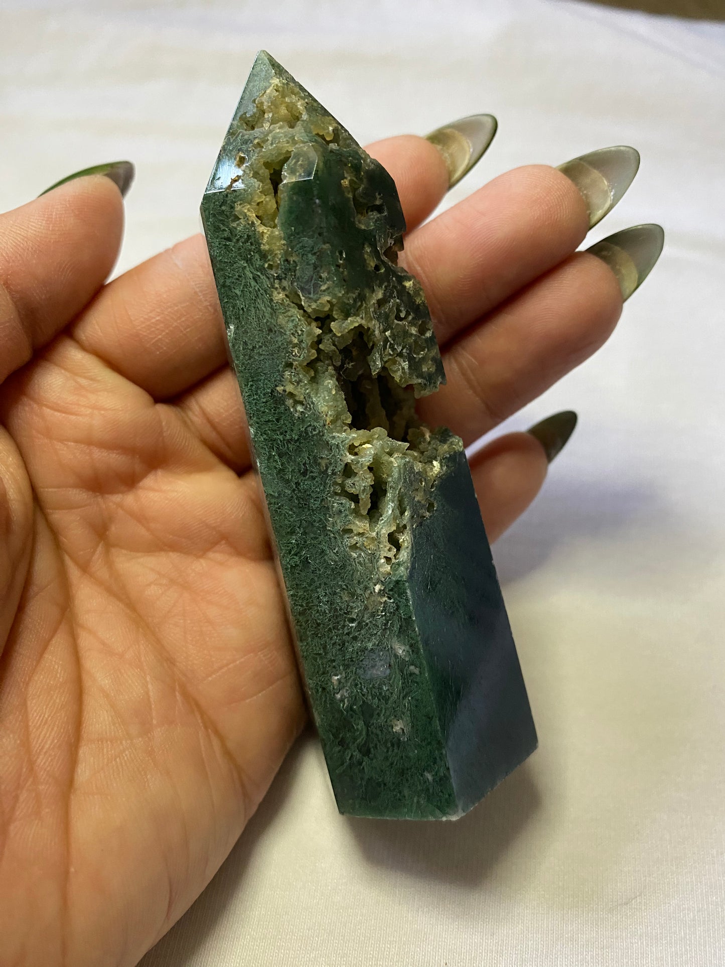 moss agate tower