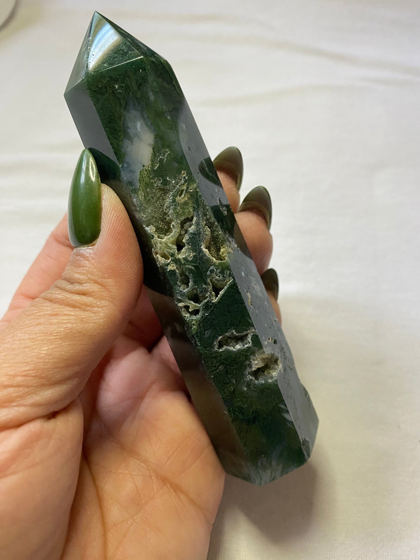 moss agate tower