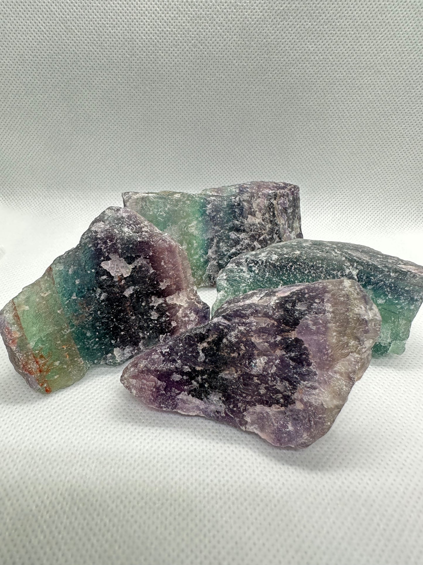 raw fluorite chunks