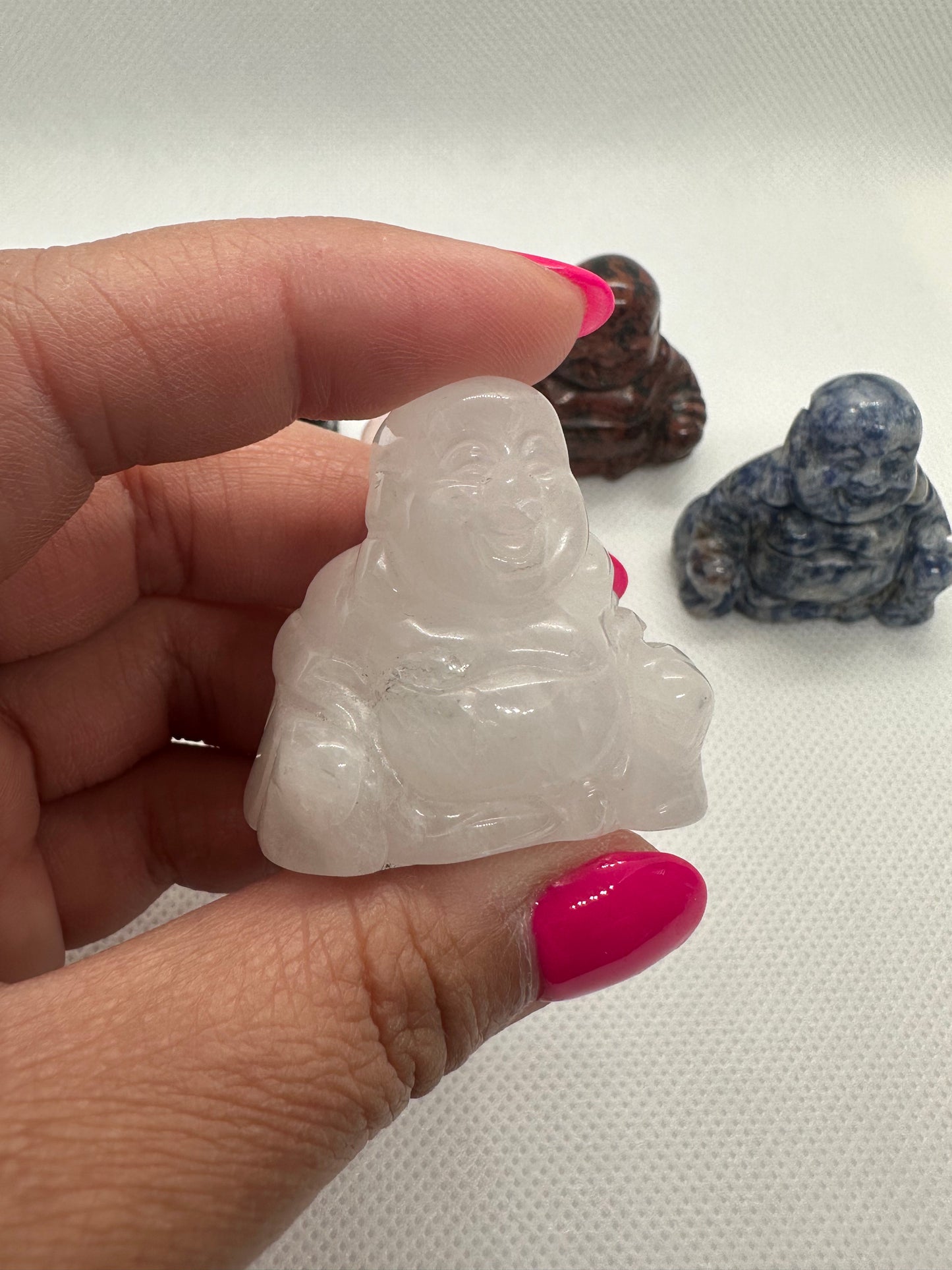 crystal laughing buddha