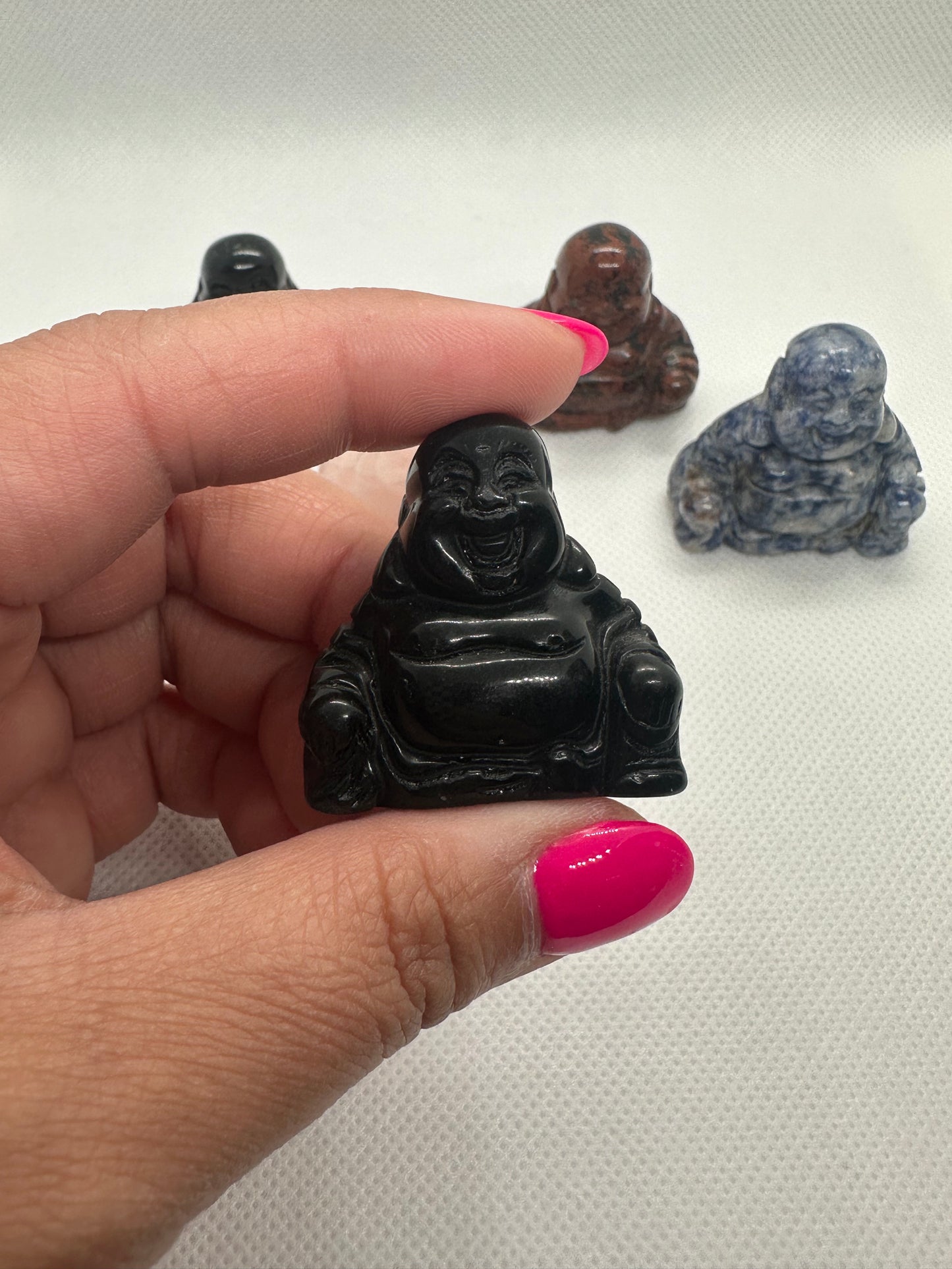 crystal laughing buddha