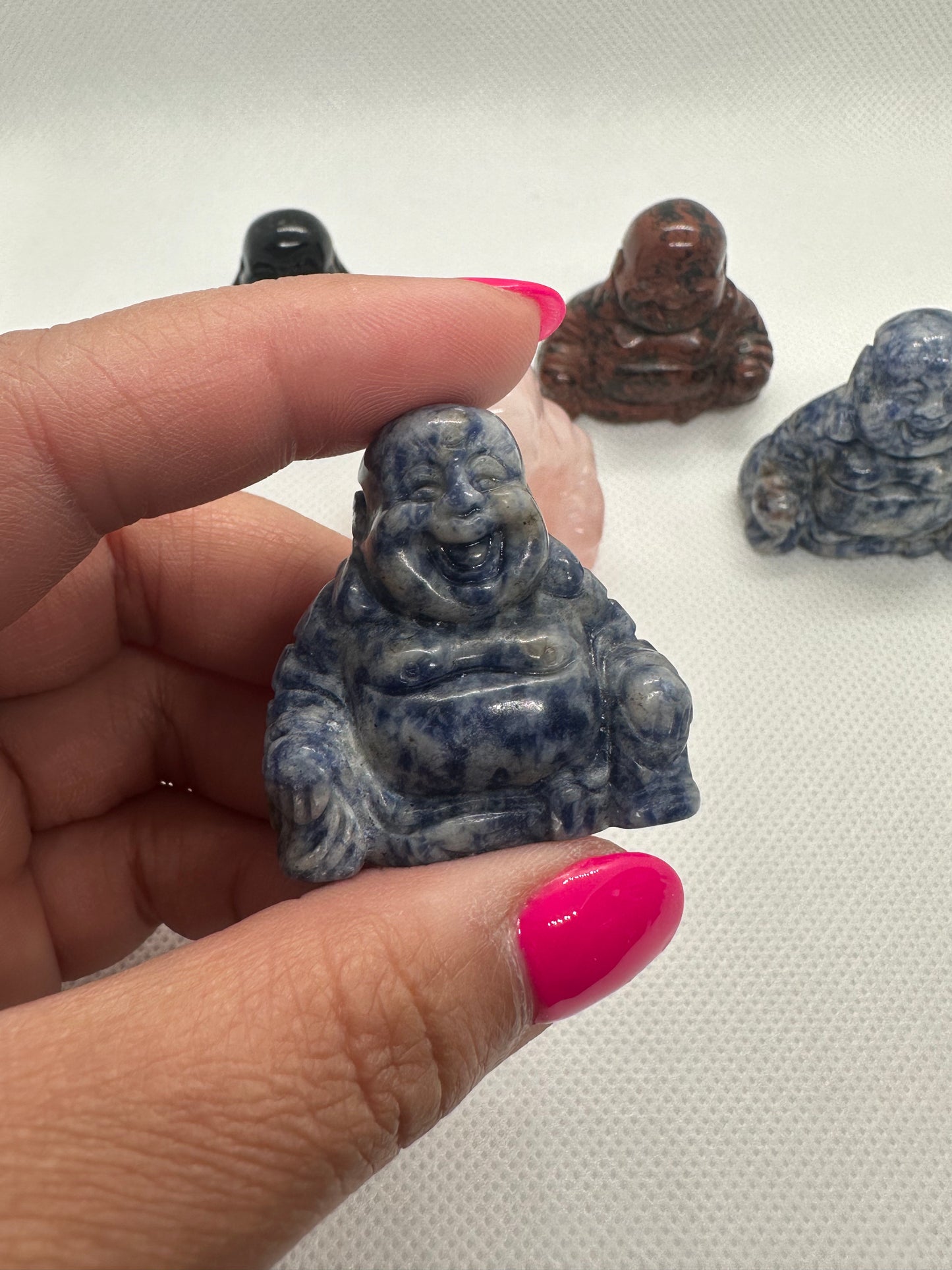 crystal laughing buddha