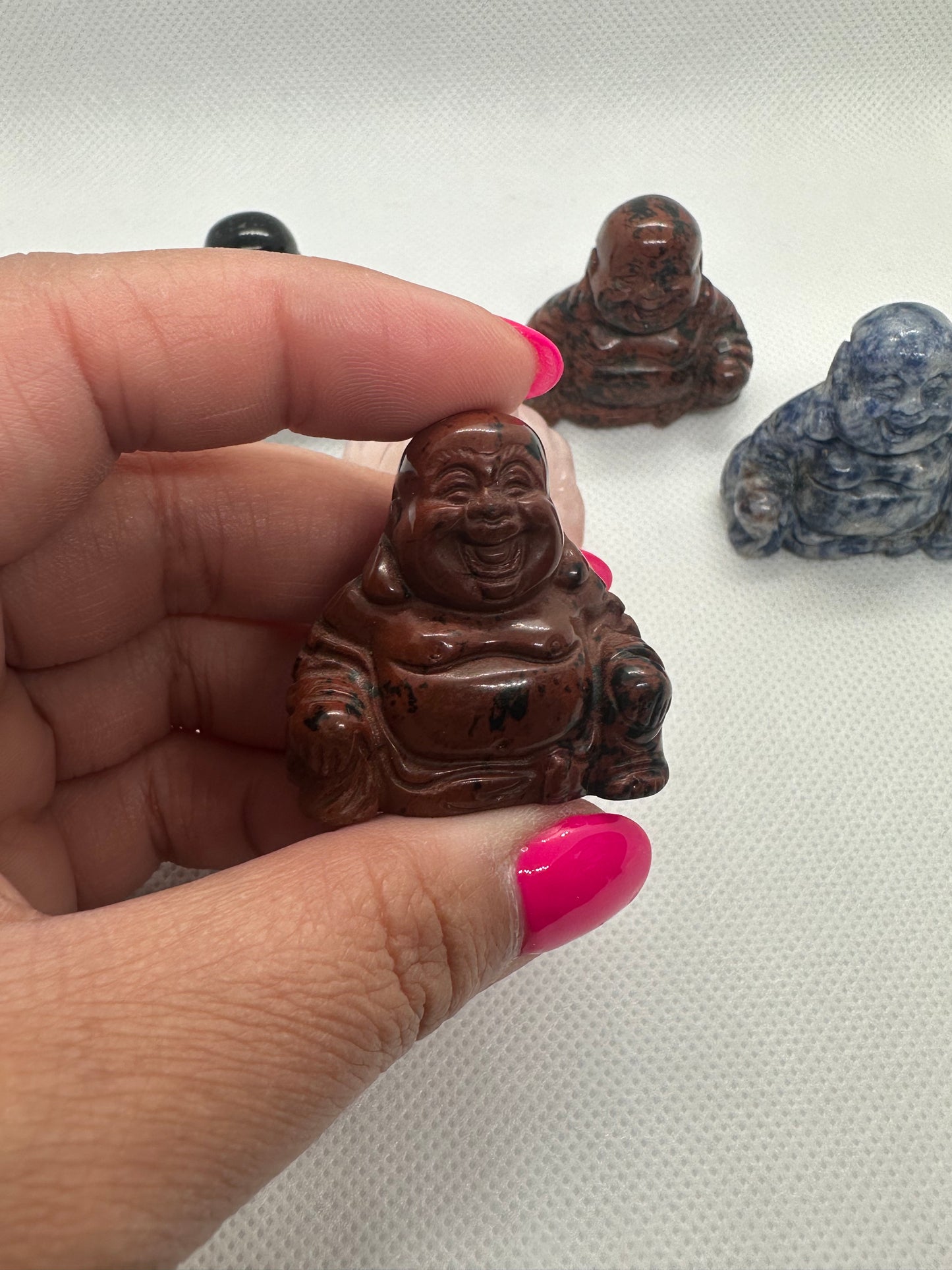 crystal laughing buddha