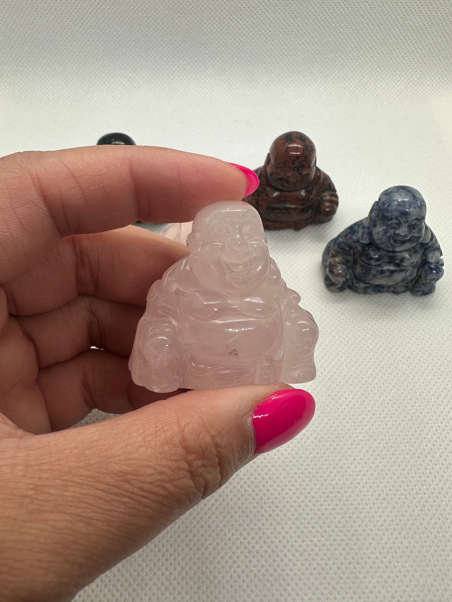 crystal laughing buddha