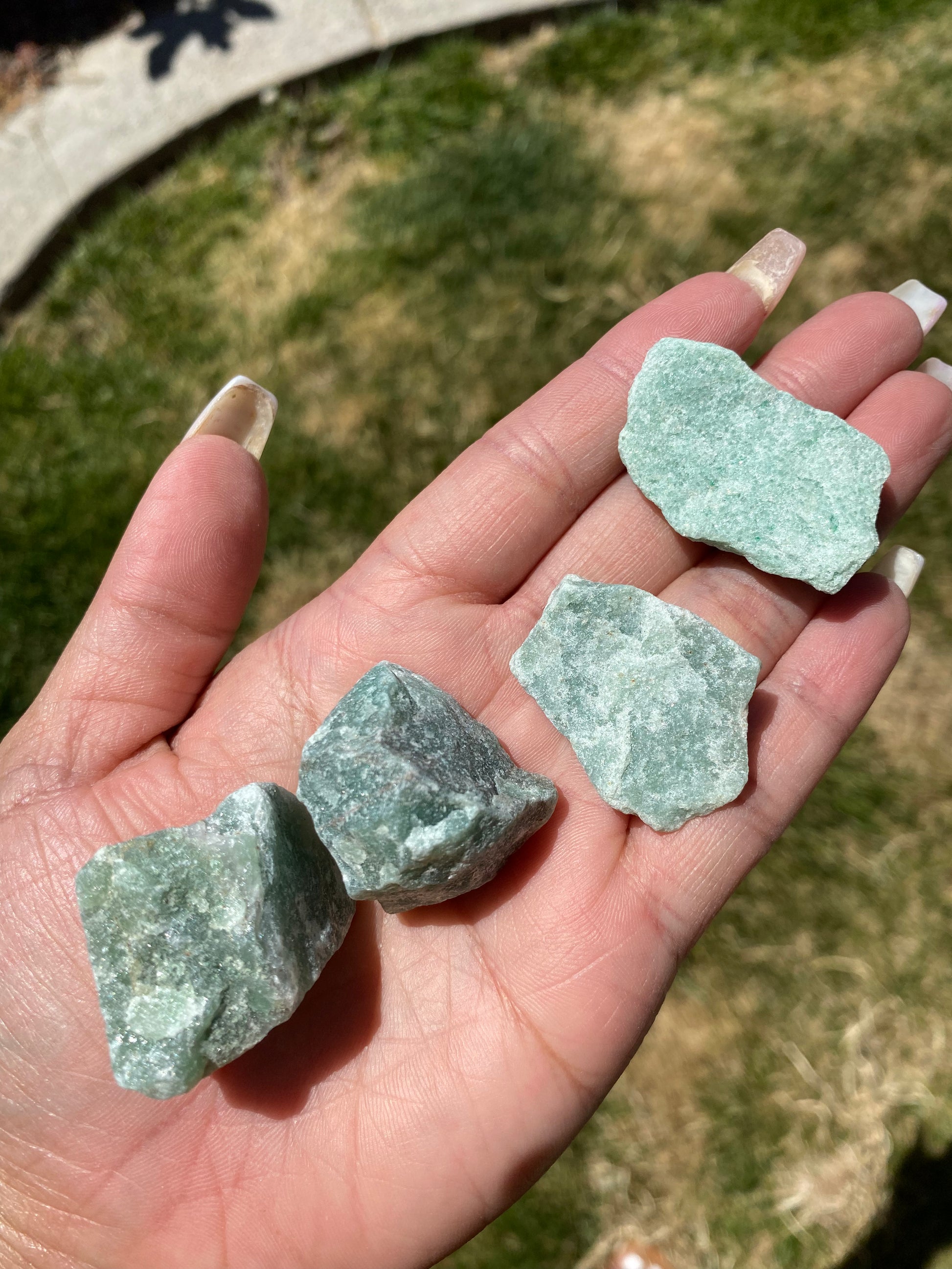 Raw green aventurine deals