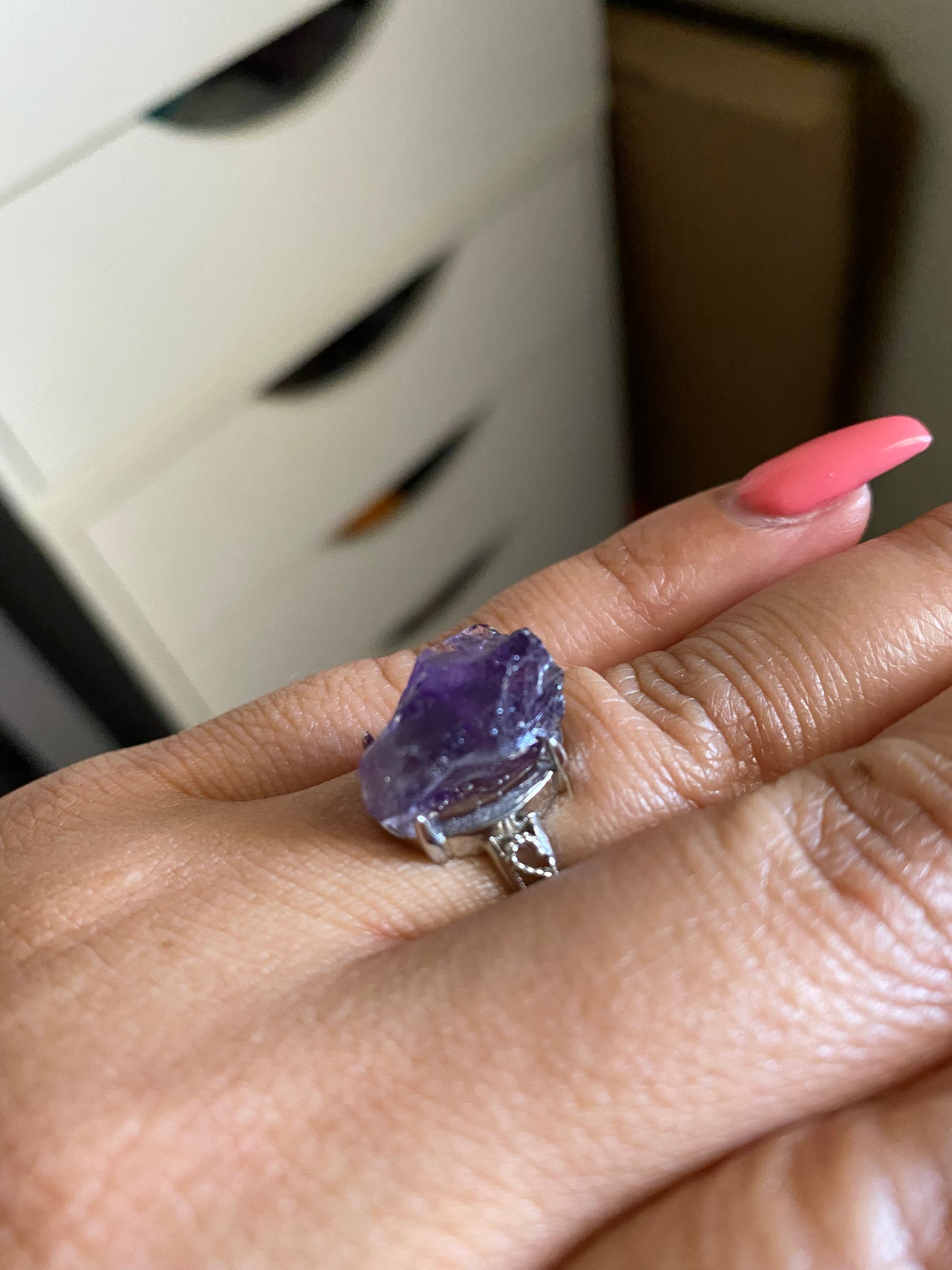 amethyst chuck ring