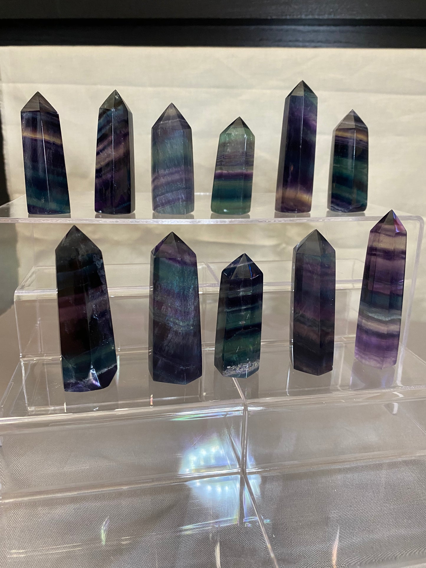 rainbow fluorite towers - small