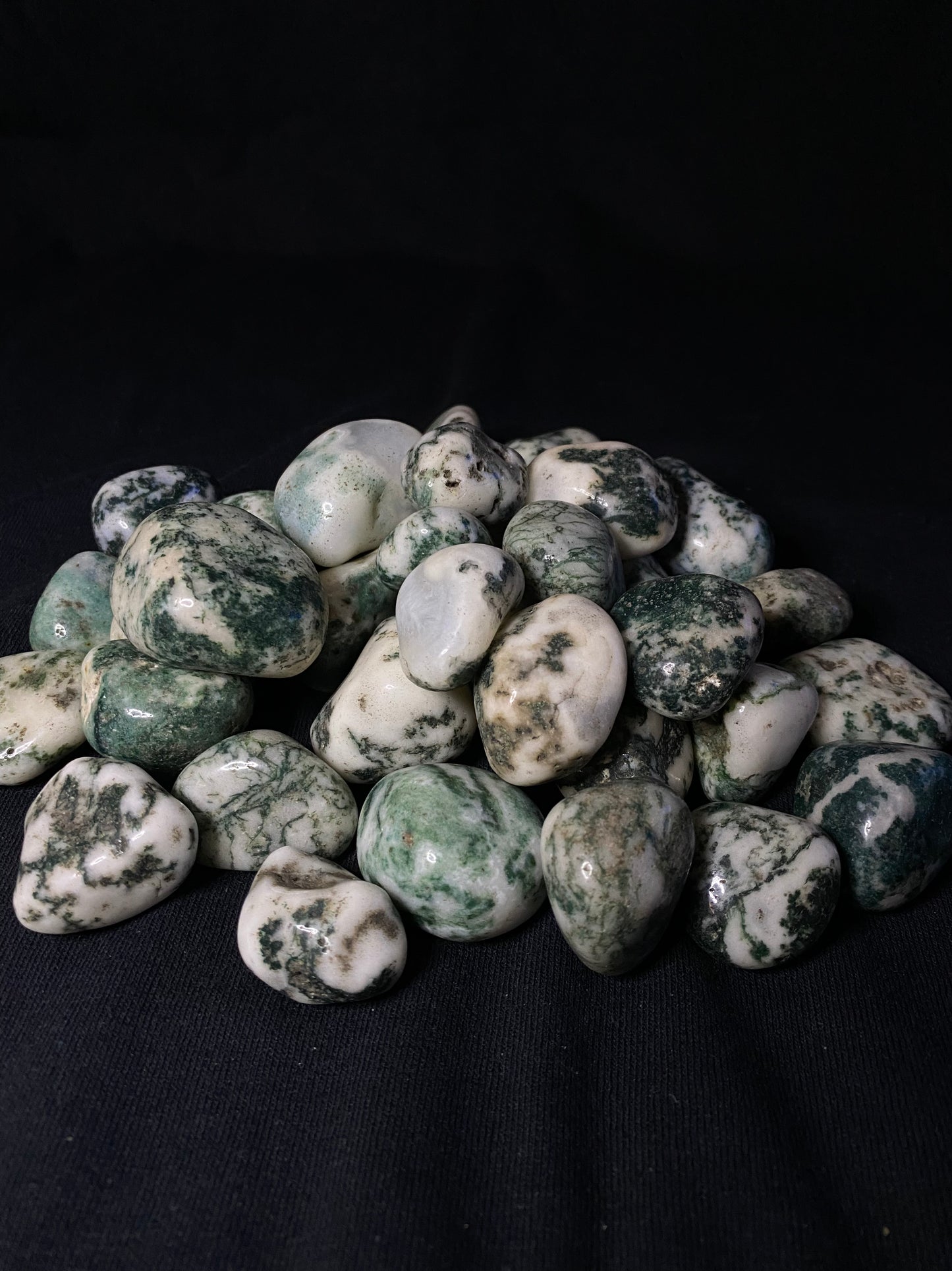 tree agate tumblez - set of 2