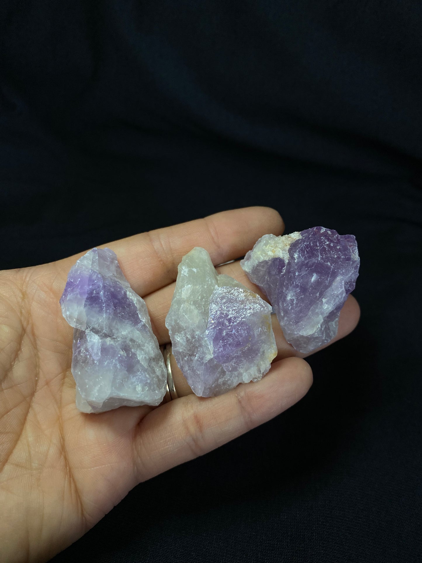 raw amethyst - 2 pcs