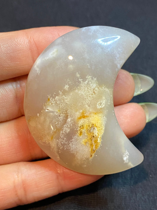 flower agate moon