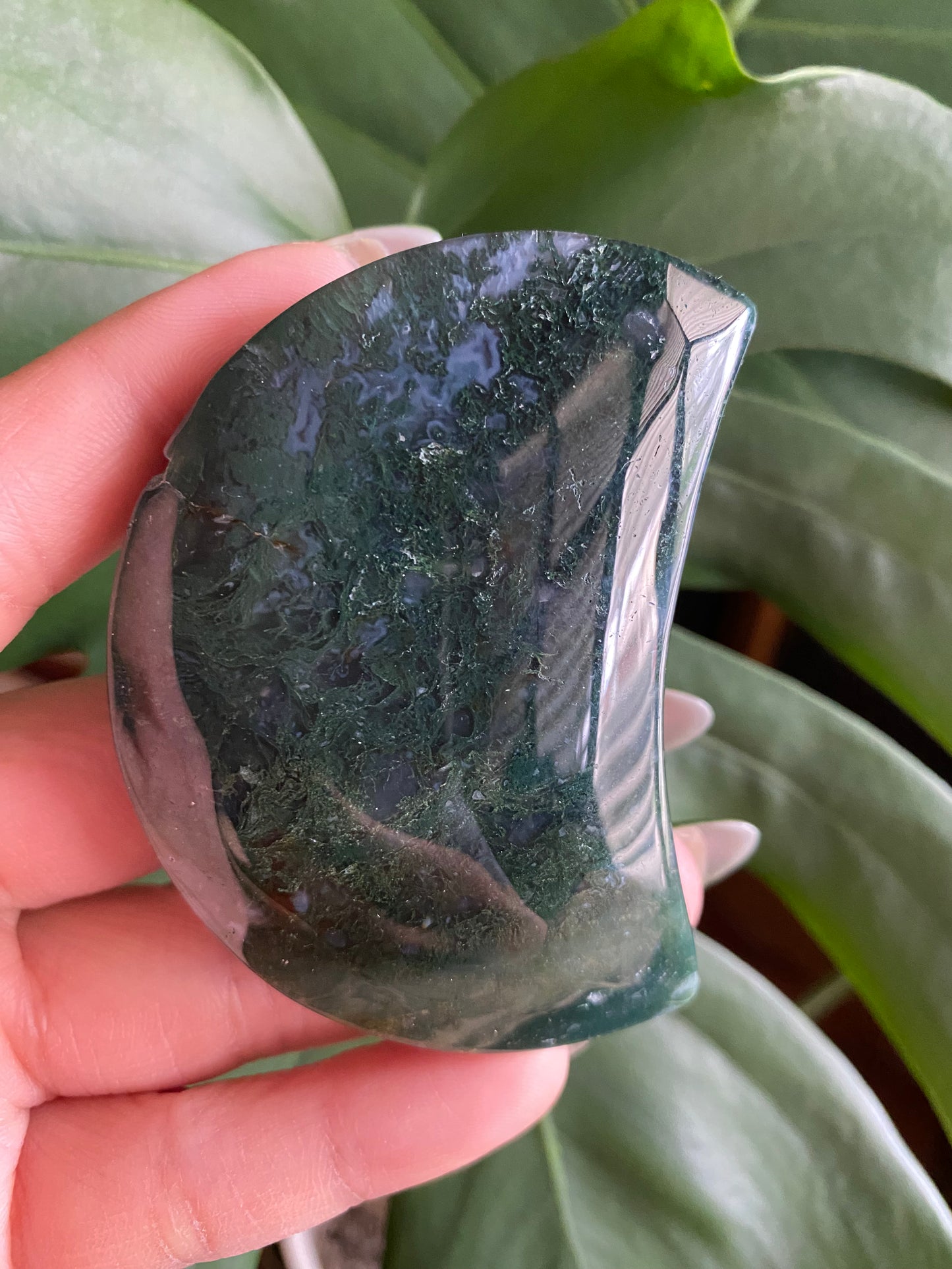 moss agate moon