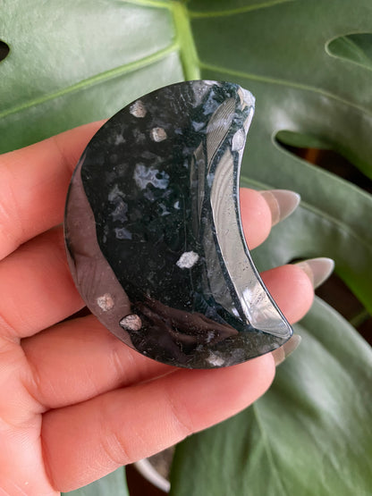 moss agate moon