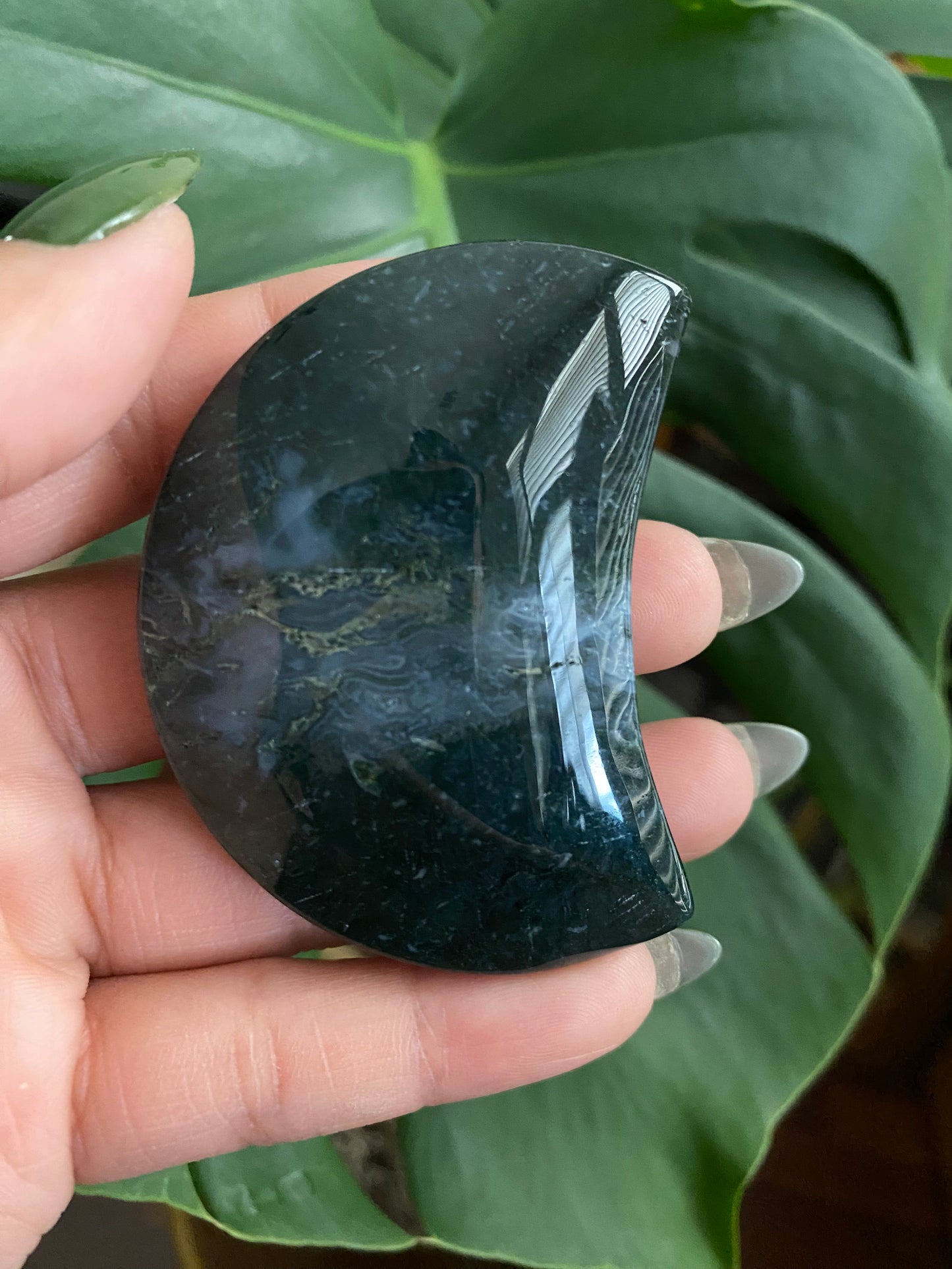 moss agate moon