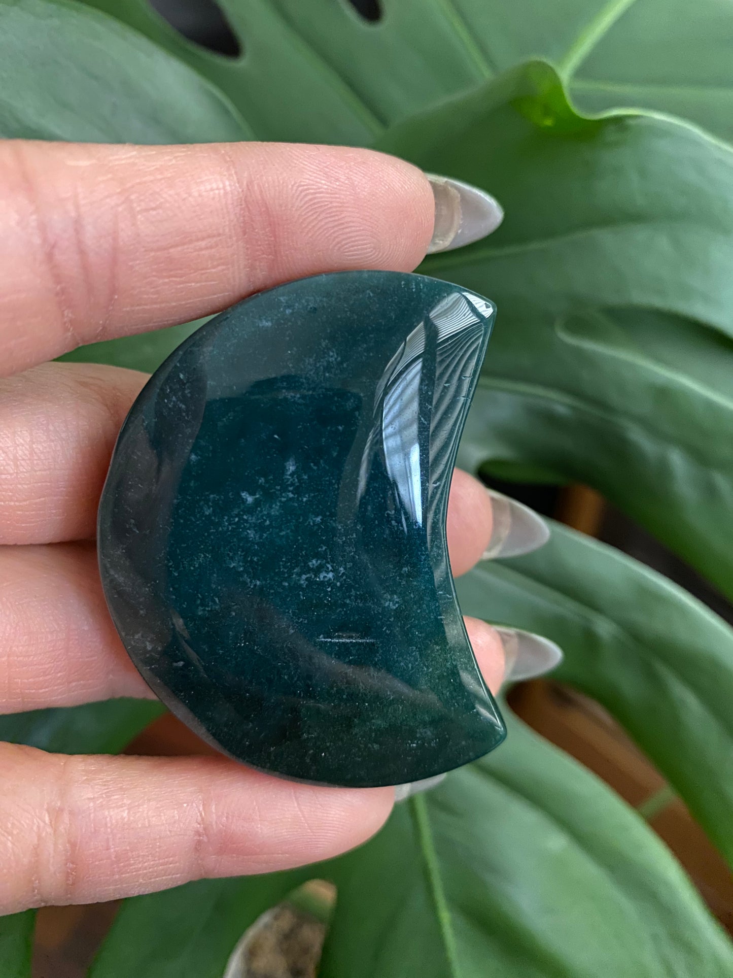 moss agate moon