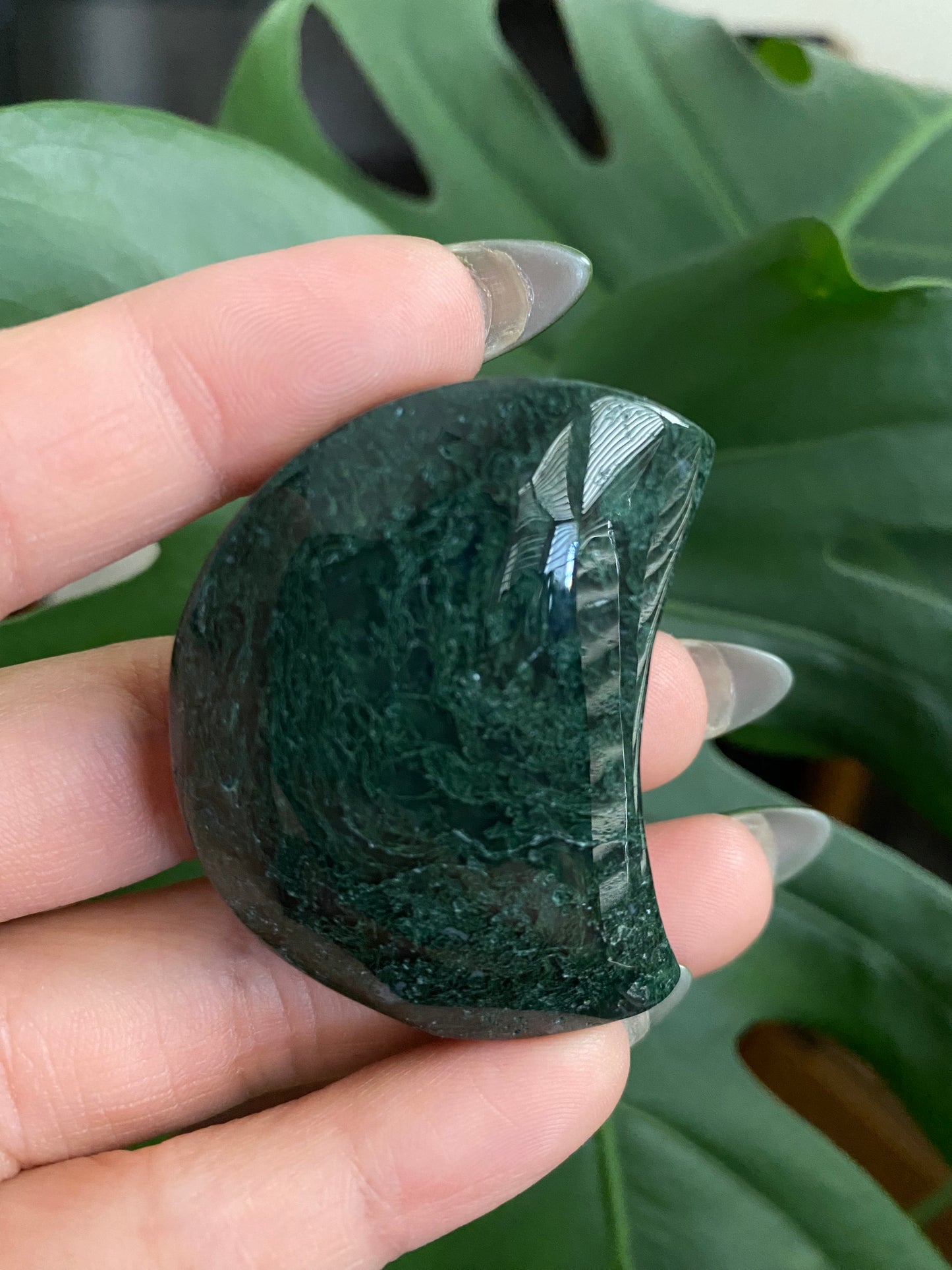 moss agate moon