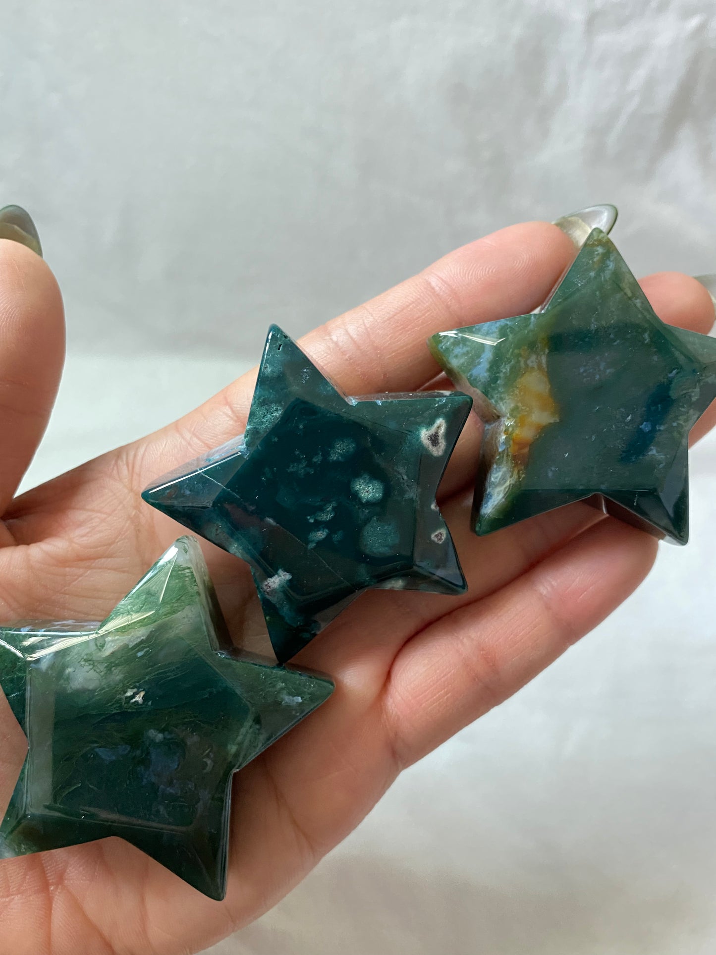 moss agate star