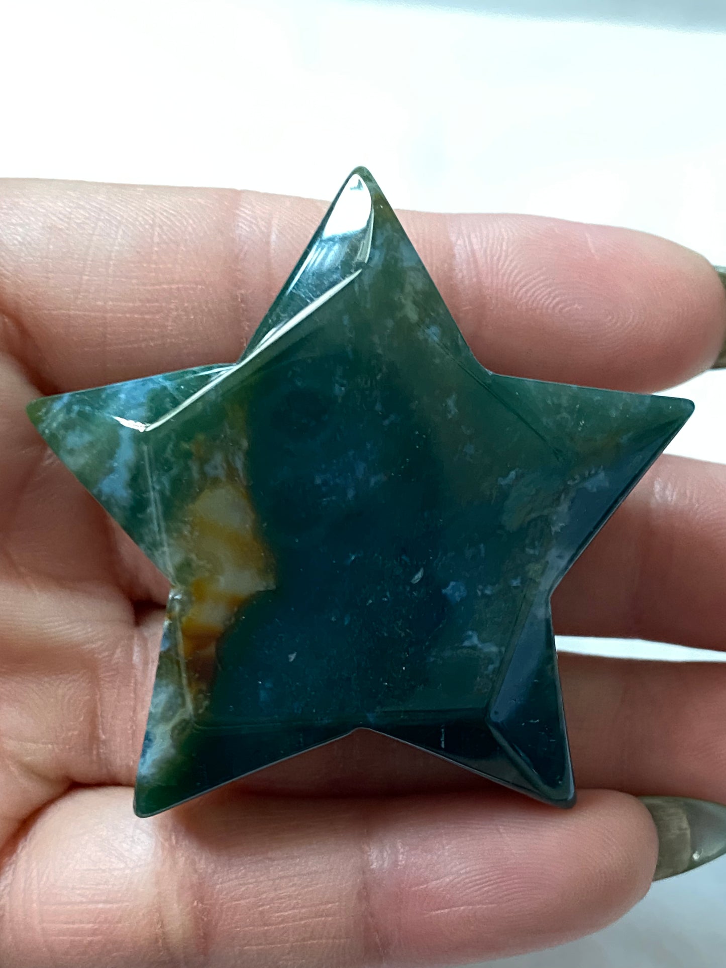 moss agate star