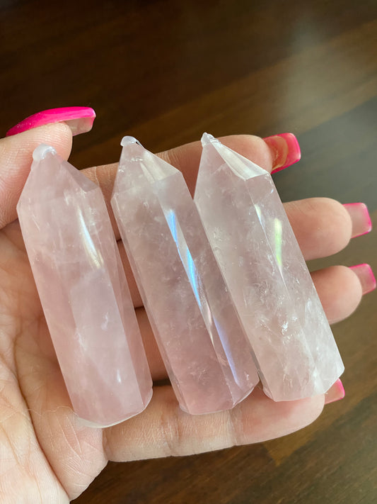 rose quartz small tower