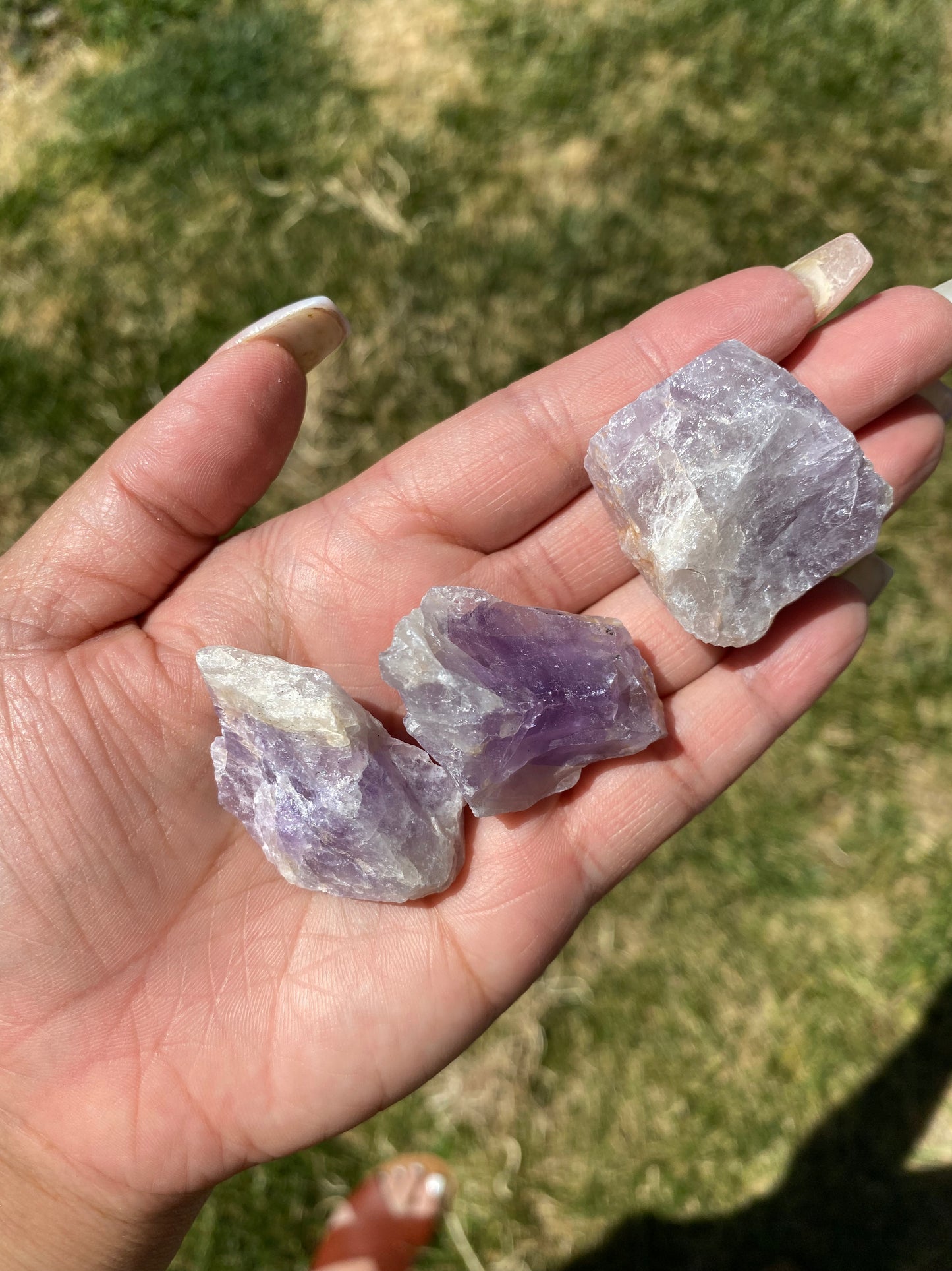 raw amethyst - 2 pcs